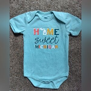 Blue Michigan Onesie